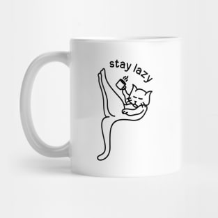Lazy Cat Drink Coffee 2 Mug